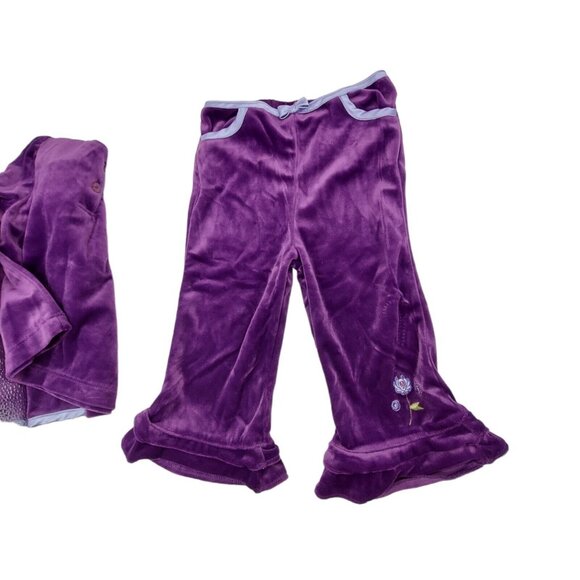 Kid Connection Girls Outfit Size 18M Purple Velvet 2 Piece Shirt And Pants - Picture 11 of 11